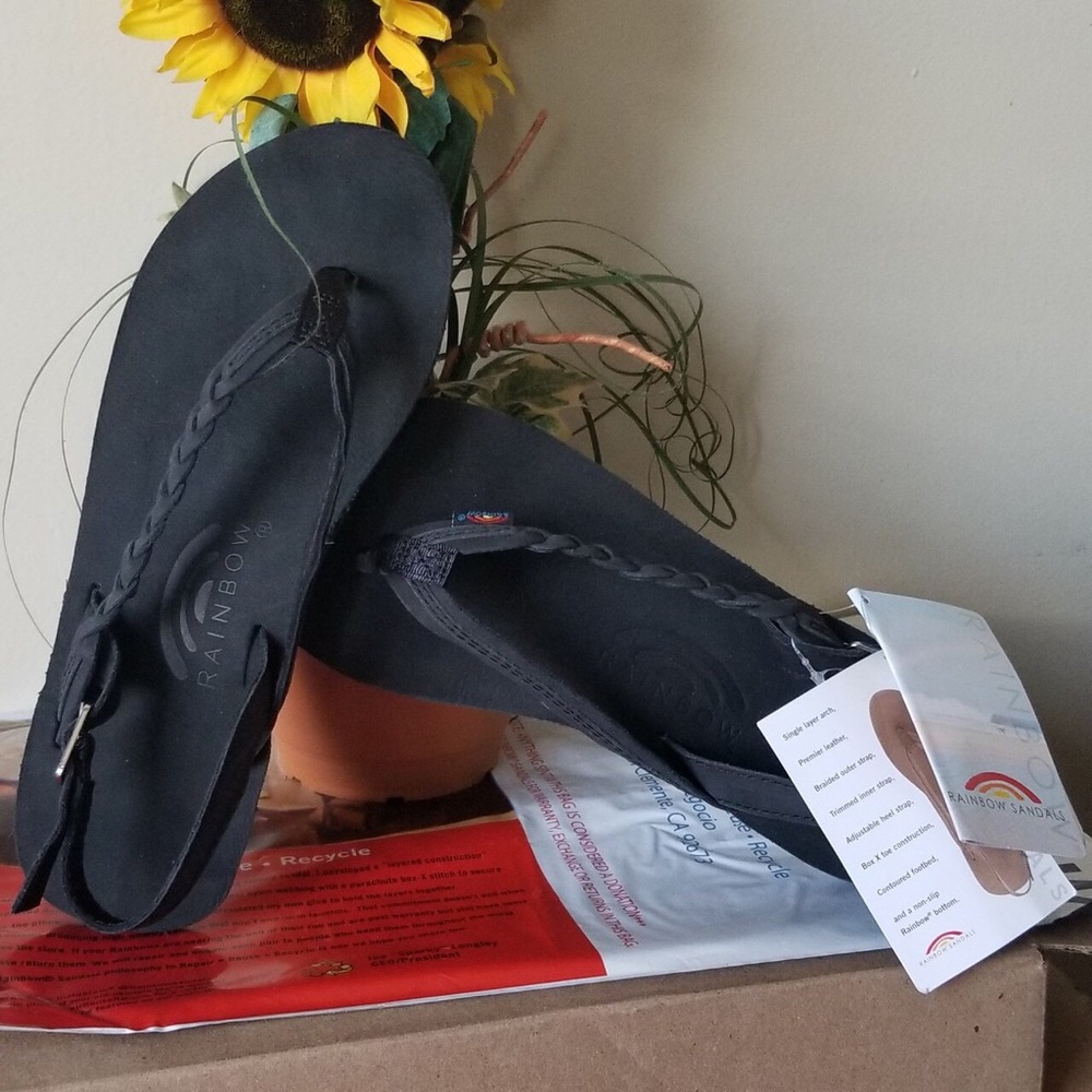 Women’s Rainbow Avalon Sandals - BLACK